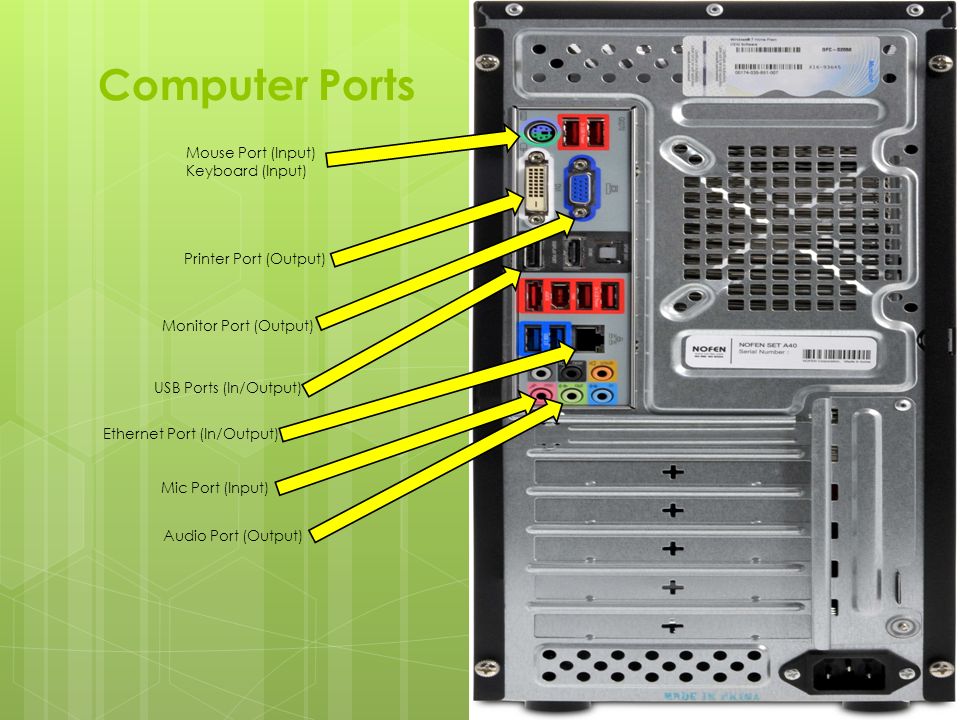 Computer Ports Mouse Port (Input). - ppt video online download