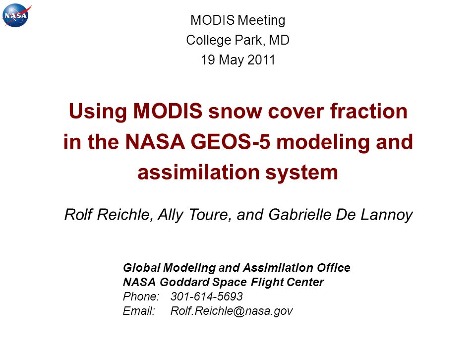 Using MODIS snow cover fraction