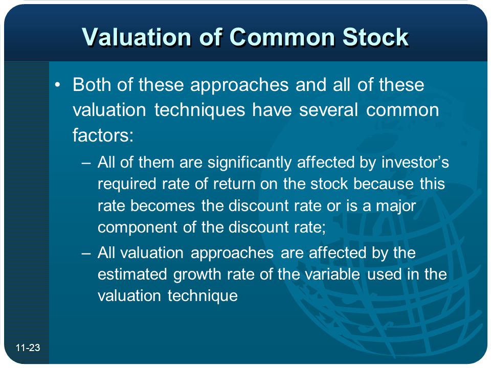 Valuation of Common Stock