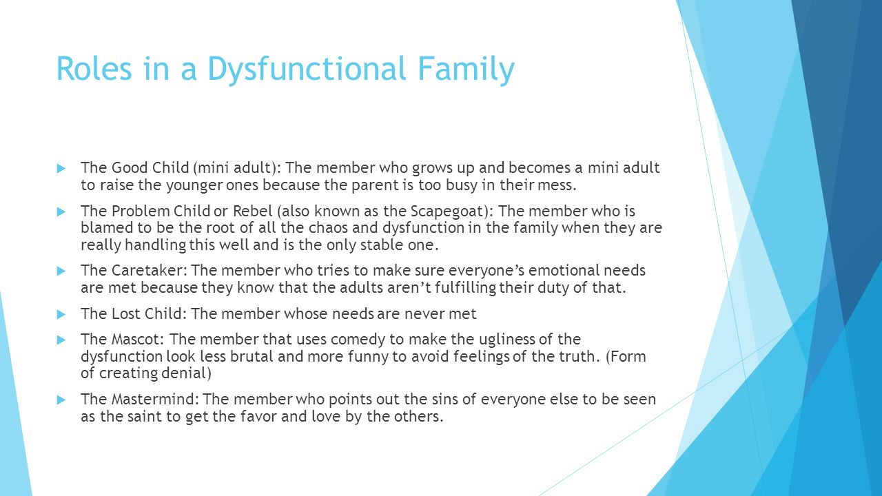 Dysfunctional Families - Ppt Video Online Download