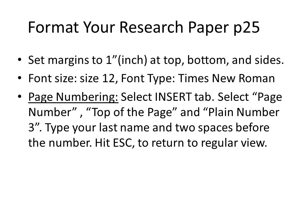 Format Your Research Paper p25