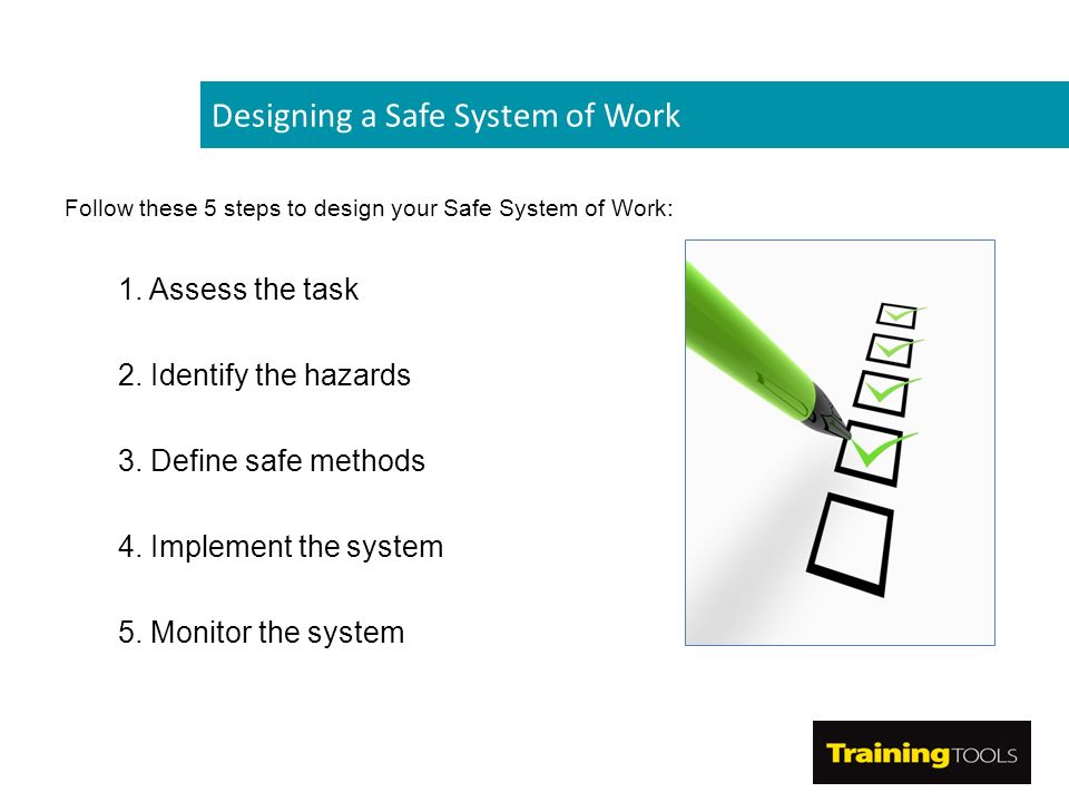 Safe System of Work -Brochure