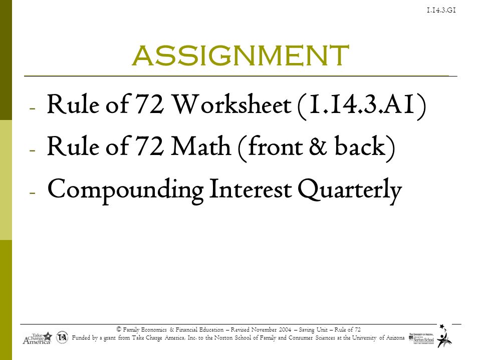 Simply Put 72 Is A Magical Number The Rule Of 72 The Most