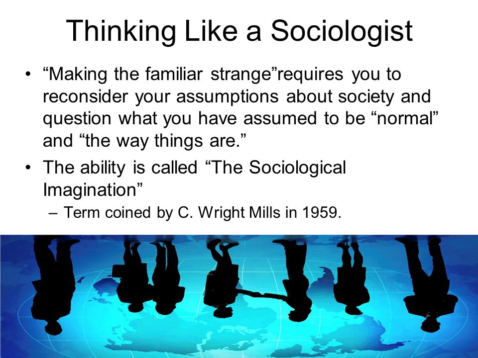 how to think like a sociologist