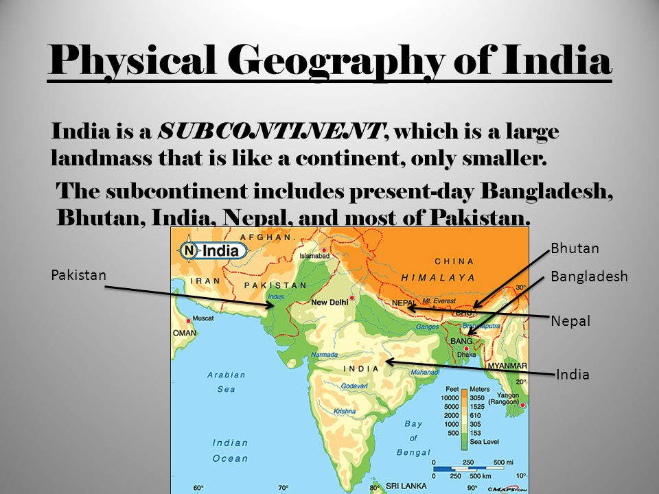Physical Features Of India Map Images