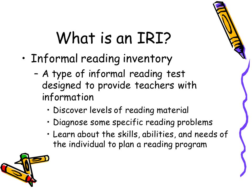 Informal Reading Inventory Ppt Video Online Download