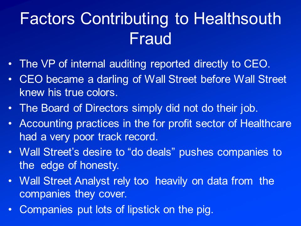 healthsouth fraud scandal