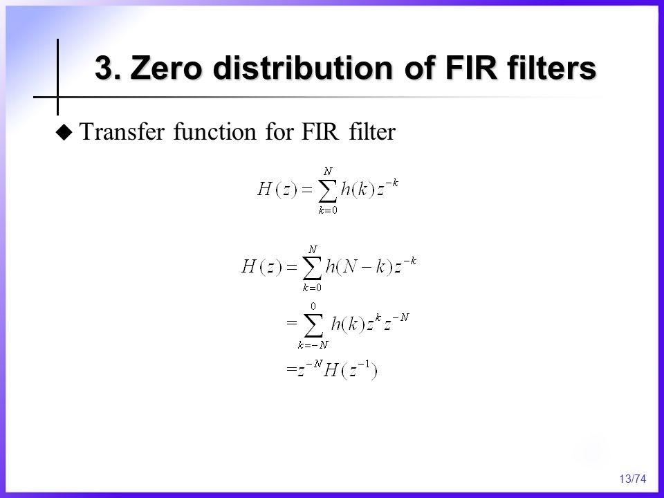 Chapter 7 Finite Impulse Response(FIR) Filter Design - ppt video online  download