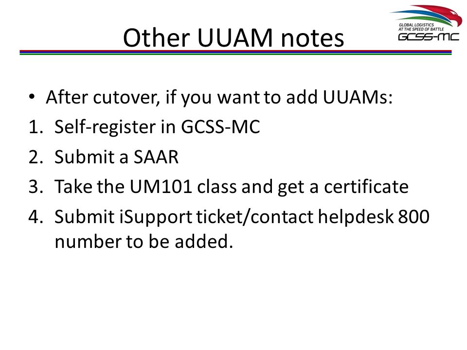 Using Unit Account Manager Gcss Mc Ppt Video Online Download