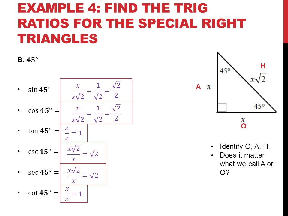 special right triangles ratios special right triangles ratios