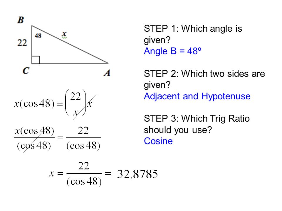 STEP 1: Which angle is given