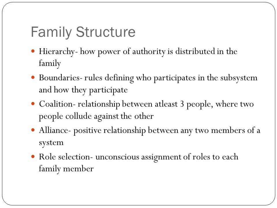 family power structure