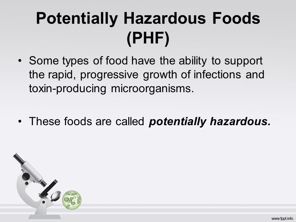 potentially hazardous foods definition