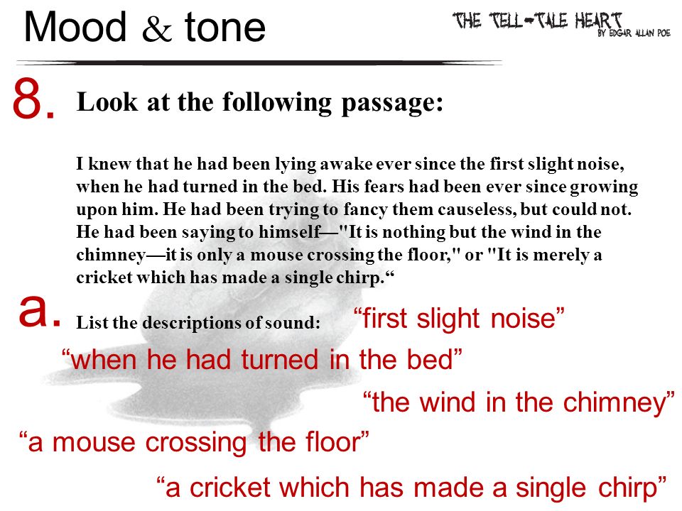 The Tell-Tale Heart by Edgar allan poe. - ppt download