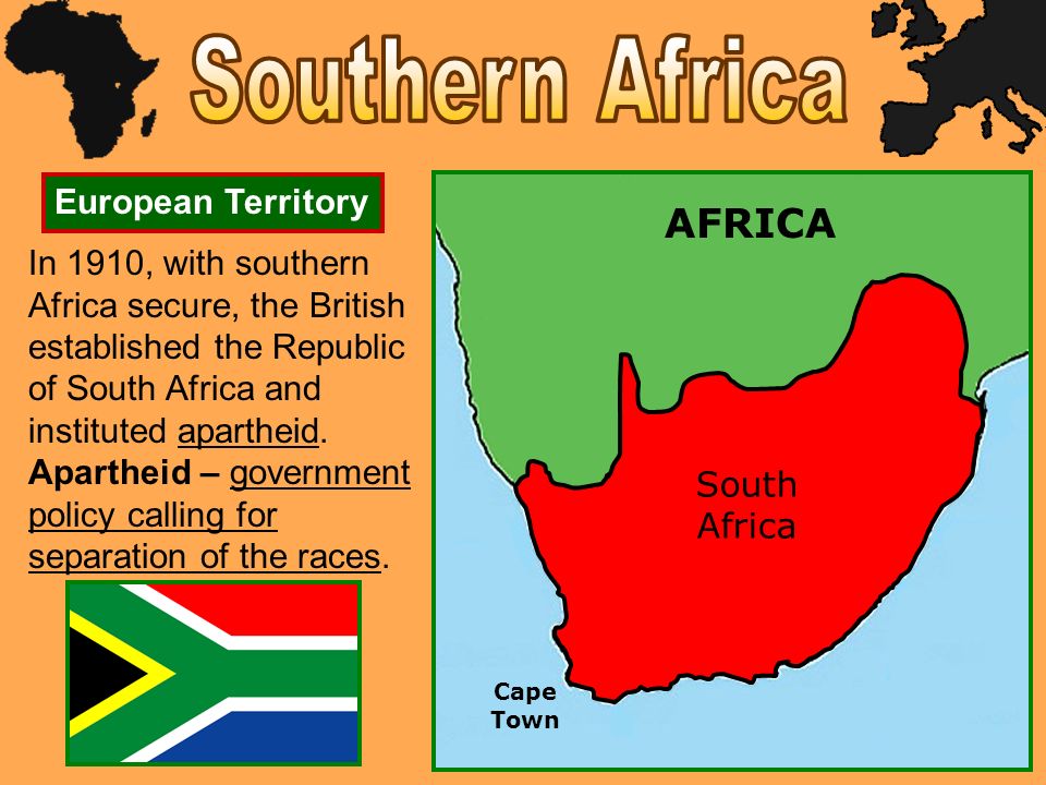 Southern Africa AFRICA European Territory
