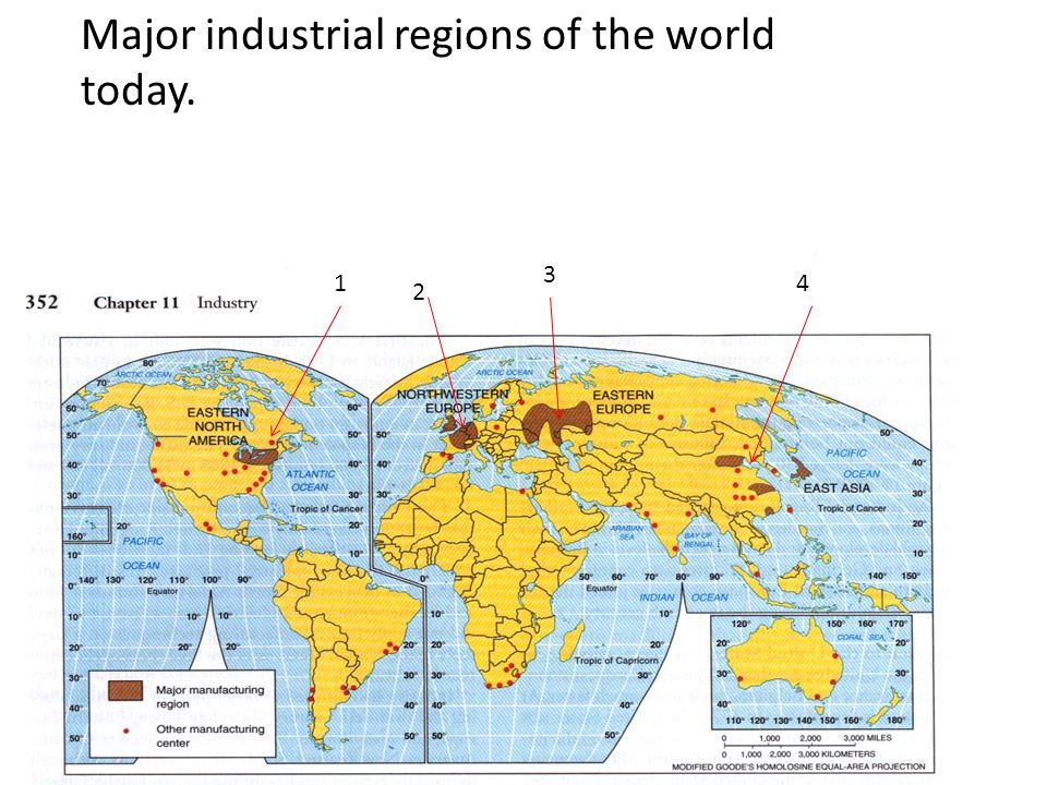 primary industrial regions