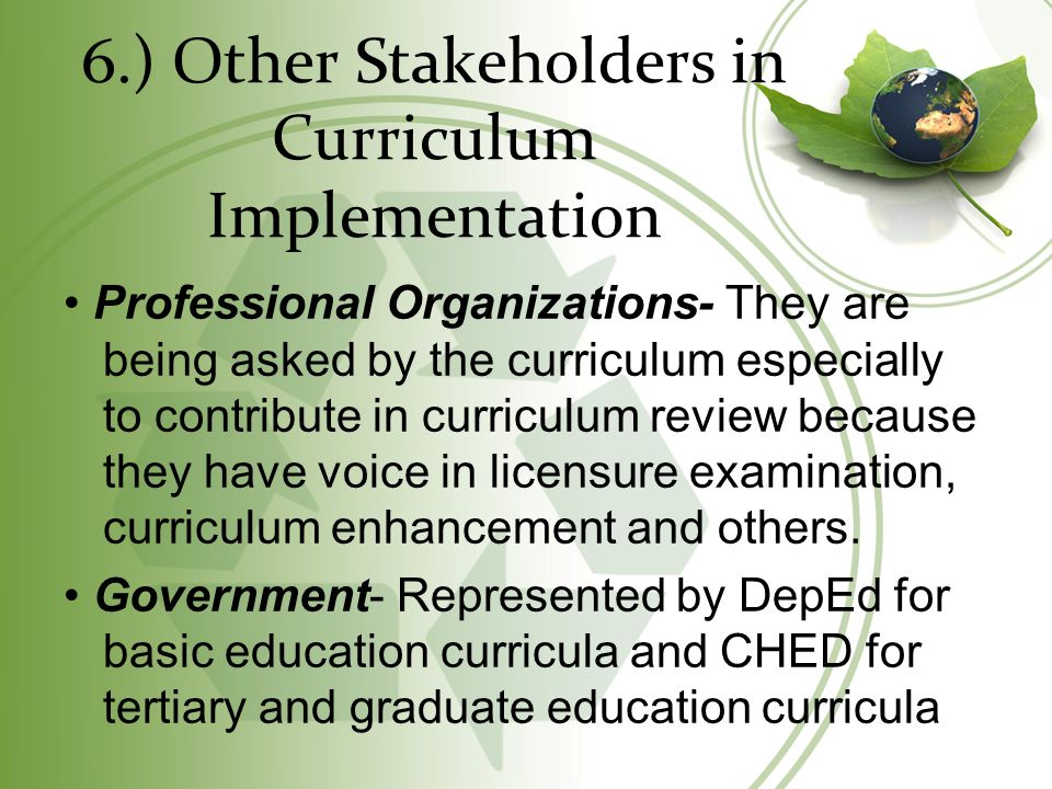 curriculum implementation
