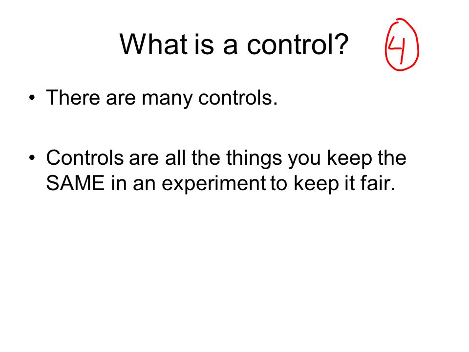 What is a control There are many controls.