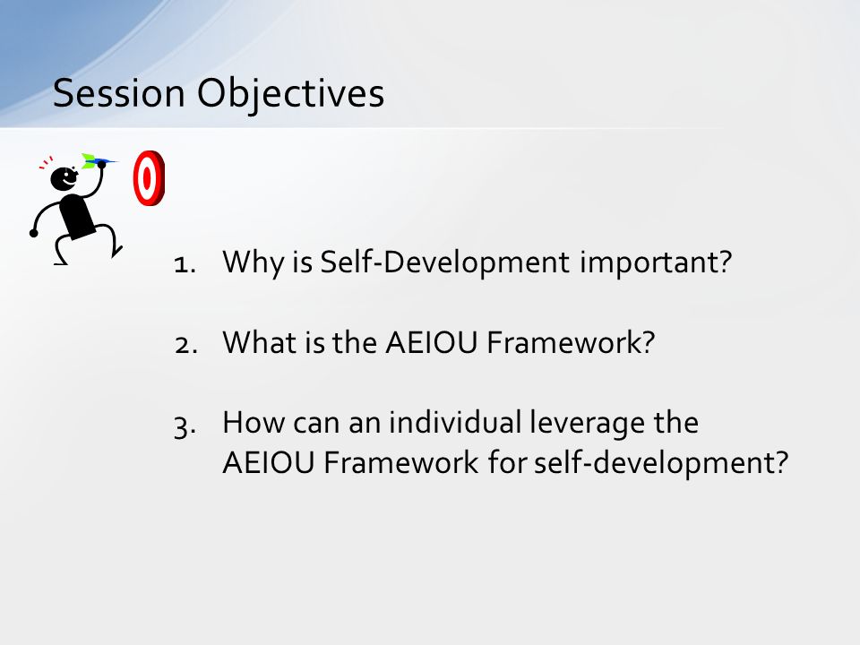 Session Objectives Why is Self-Development important