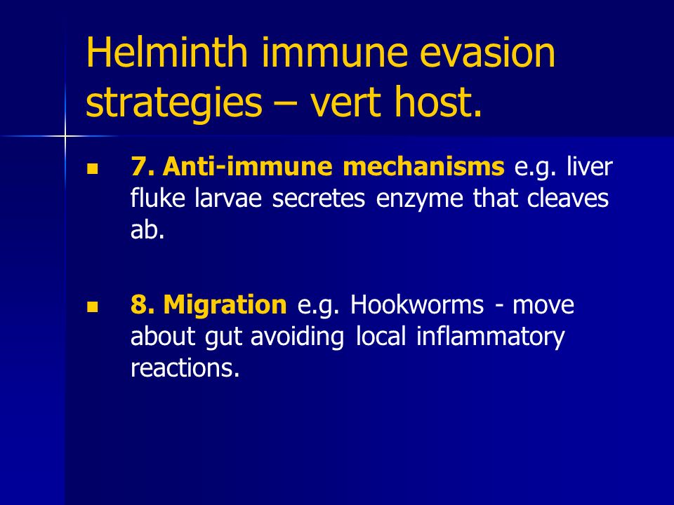 helminth immune evasion strategies