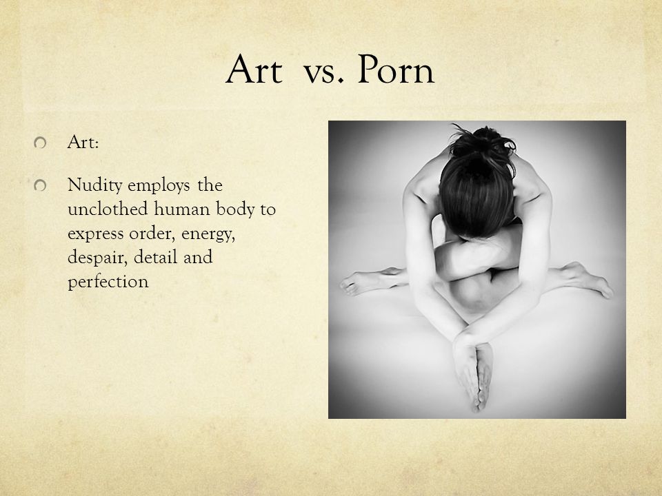 Art vs porn