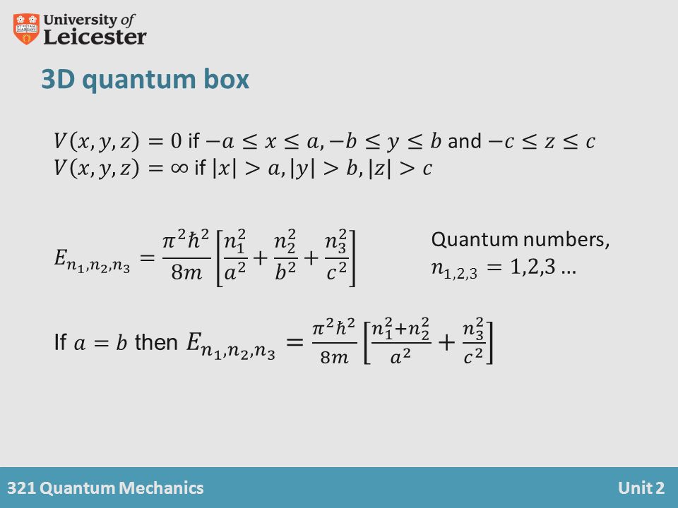 Quantum Mechanics Unit 2 Ppt Video Online Download