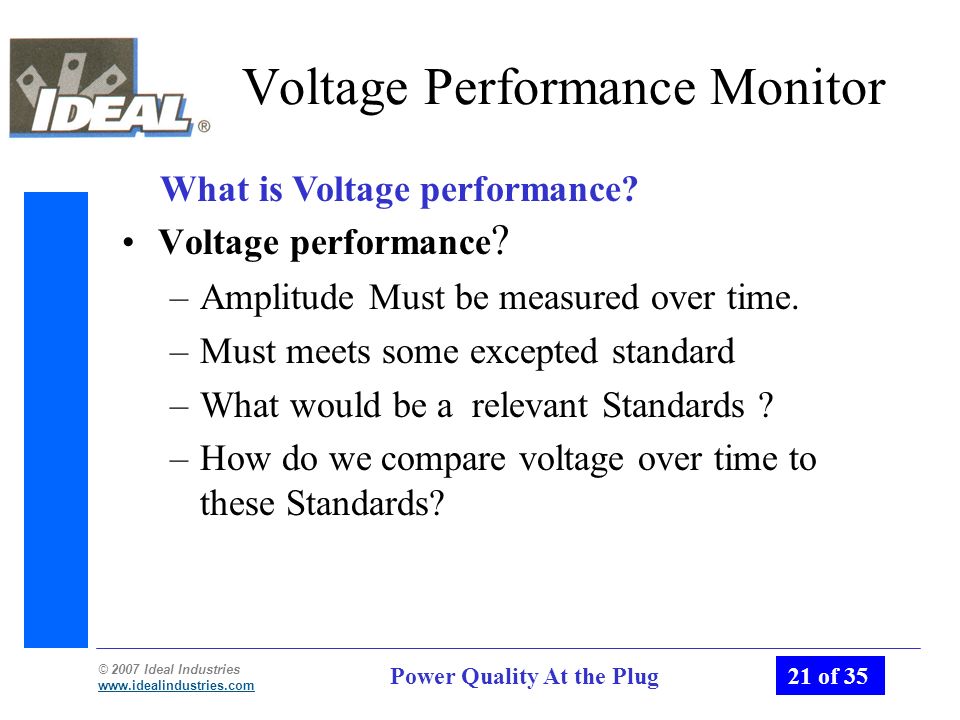 Voltage Performance Monitor