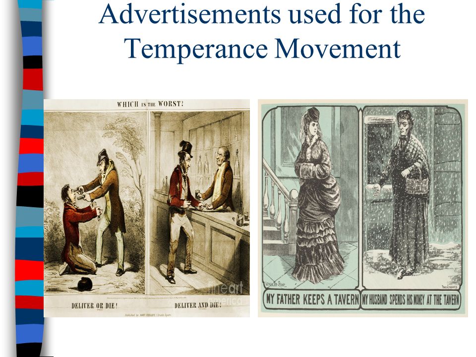 Advertisements used for the Temperance Movement