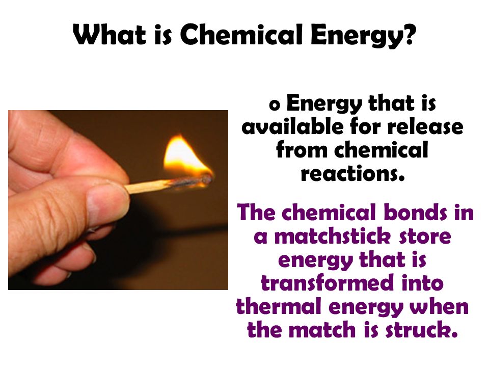 What is Chemical Energy