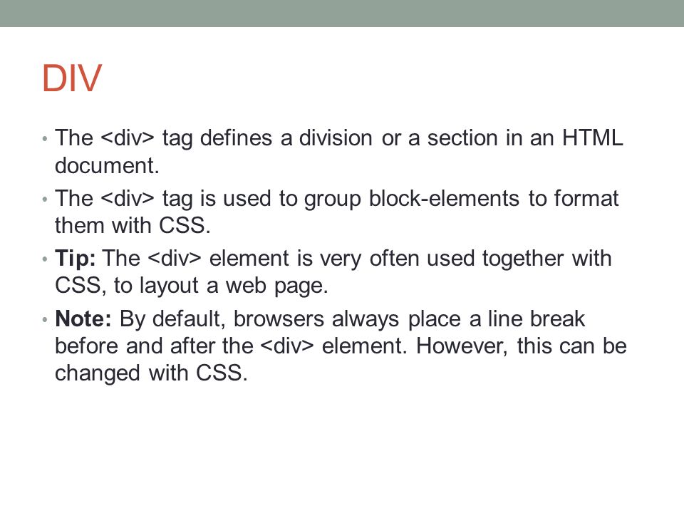 DIV, Span, CSS. - ppt video online download