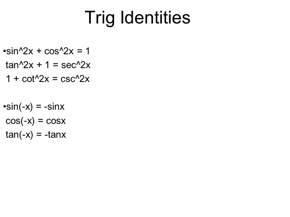 Analytic Trig Ppt Video Online Download