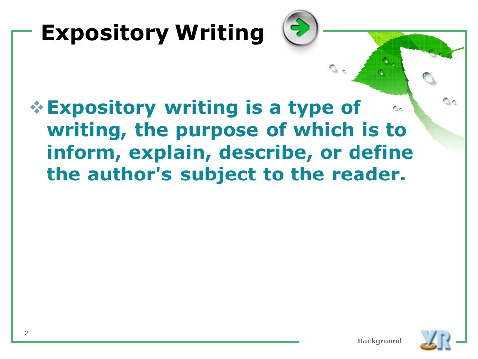 the meaning of expository