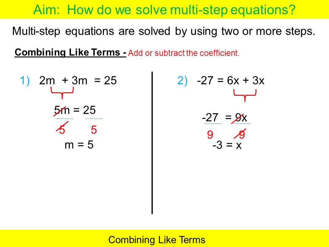 Do Now: Write the question and answer. - ppt download With Regard To Combining Like Terms Equations Worksheet