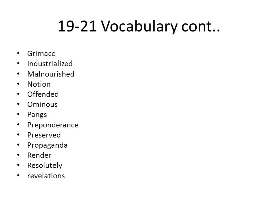 Among the Hidden: Vocabulary - ppt download