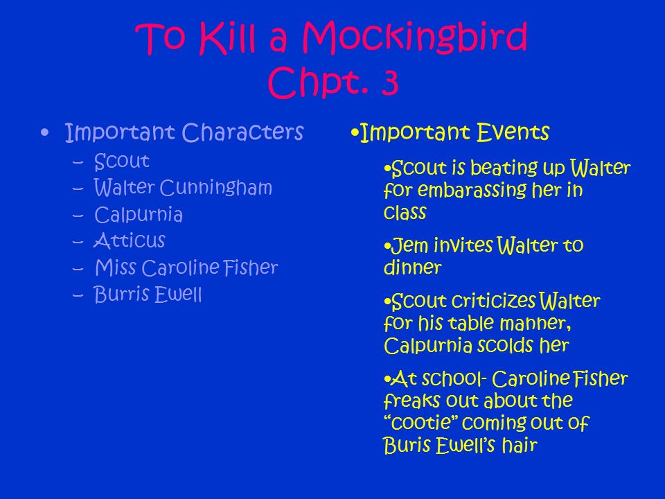 short summary of chapter 1 to kill a mockingbird