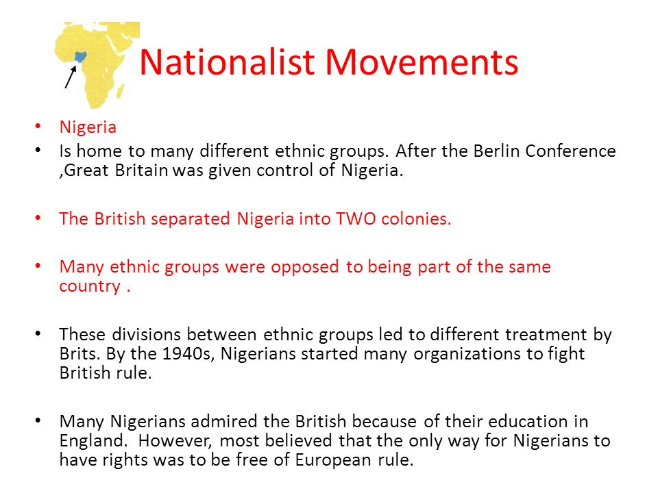 Nationalist Movements
