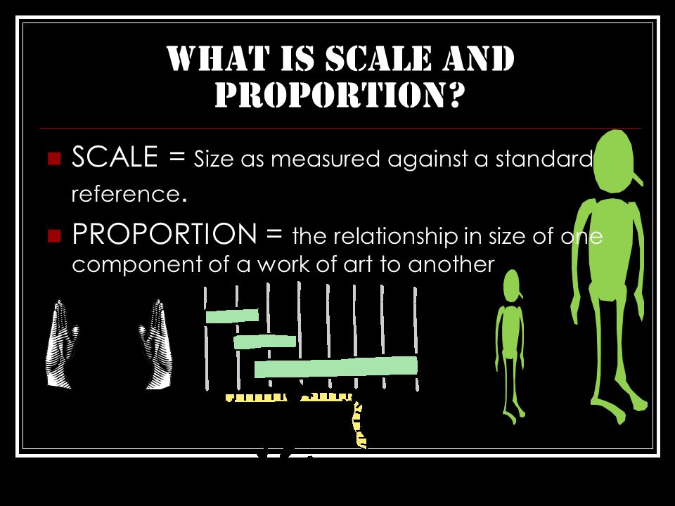 What is SCALE and proportion