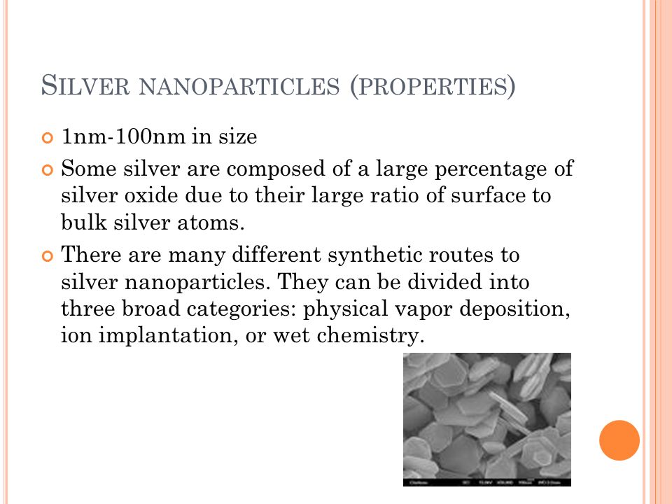 properties of silver nanoparticles