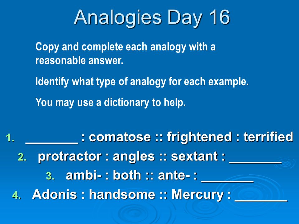 Analogies Day 1 Painter Brush Baton Ppt Video Online Download Analogies Day 1 Painter Brush Baton Ppt Video Online Download
