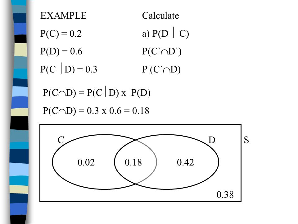P A 0 4 P B 0 75 P A B 0 35 Draw A Venn Diagram To Show This Information 3 Calculate P A B Ppt Video Online Download
