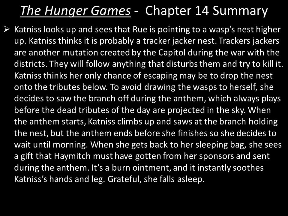 the hunger games book summary chapter 4