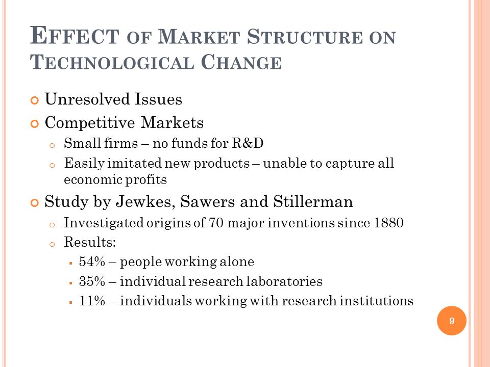 Market structure and technological change