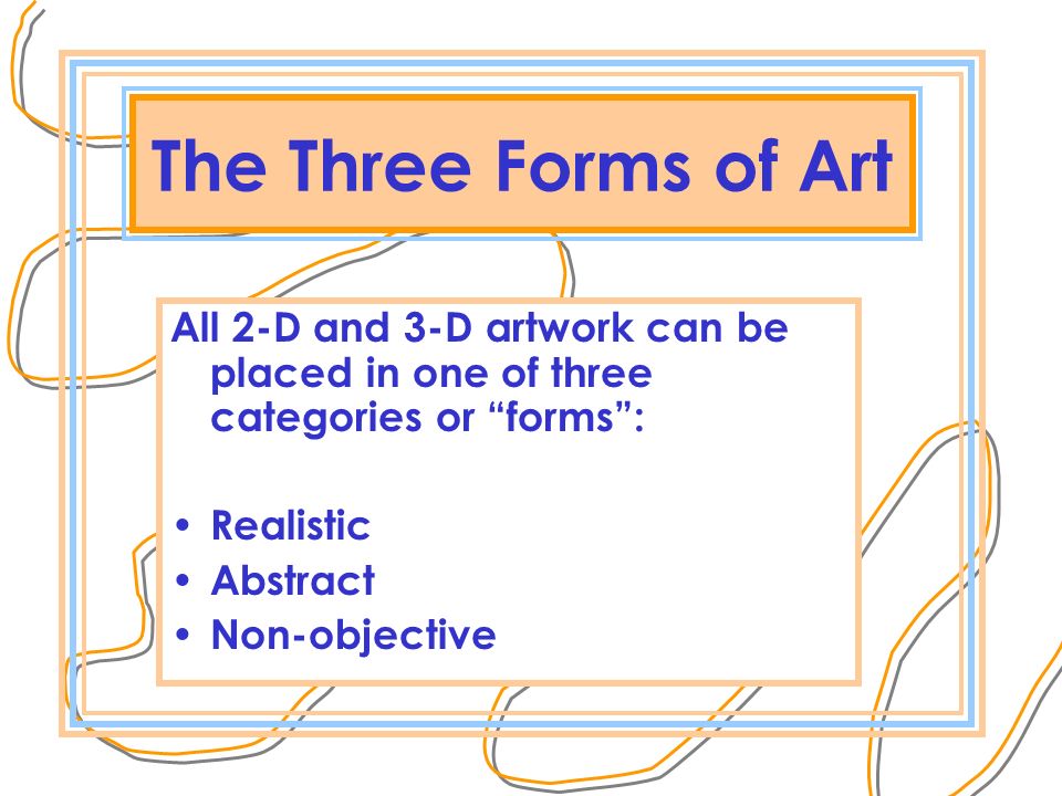 The Three Forms Of Art Ppt Video Online Download The definition of art has generally fallen into three categories: the three forms of art ppt video