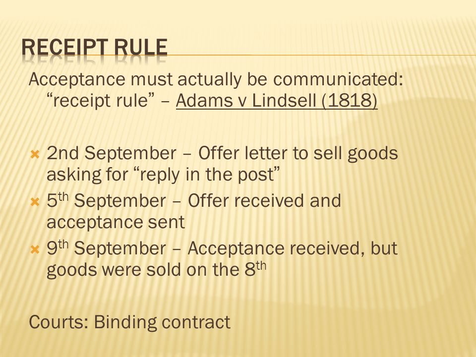 Definition Of Offer An Expression Of Willingness To