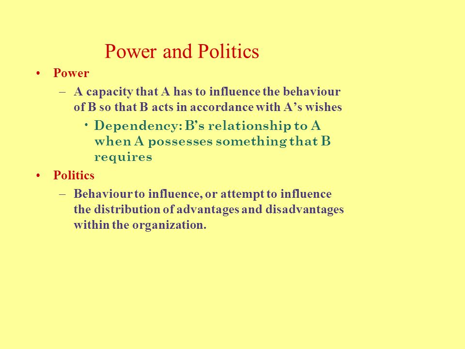 power and politics ppt