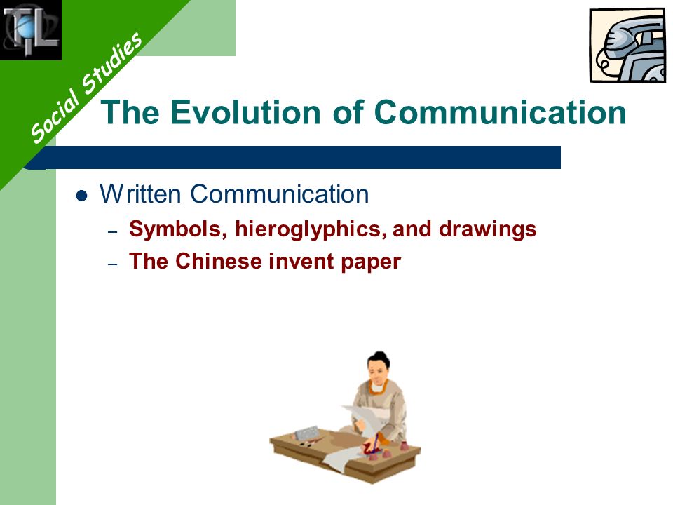 The evolution of written communication…..