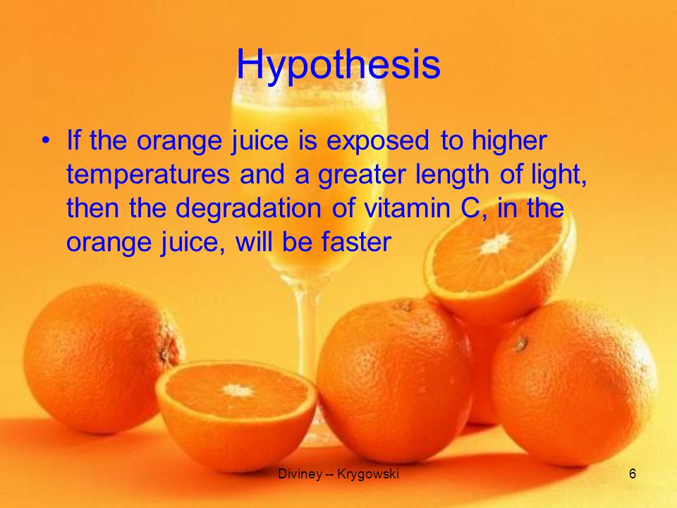 which fruit has the most vitamin c hypothesis