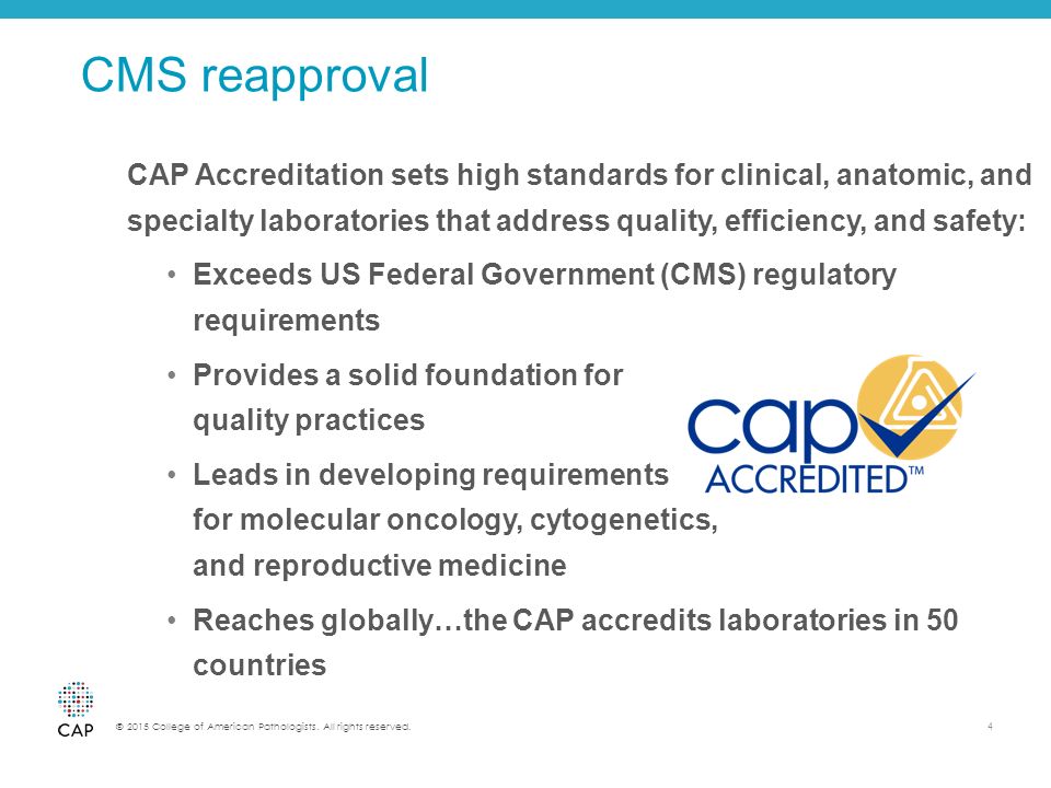 CAP Accreditation and Checklists Update - ppt video online download