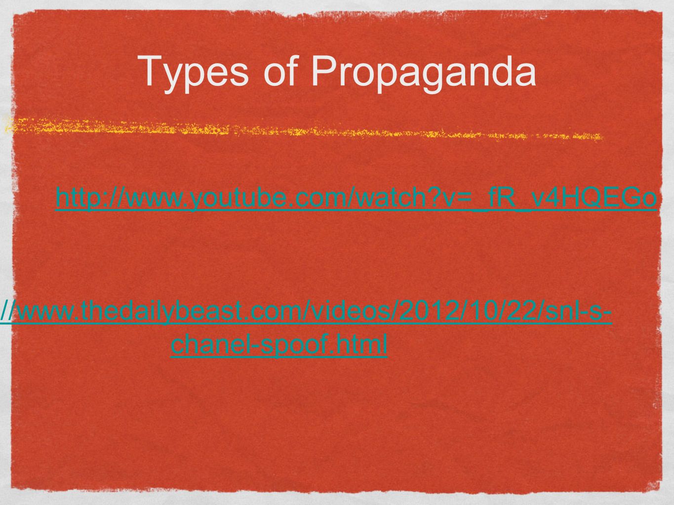 Types of Propaganda   v=_fR_v4HQEGo