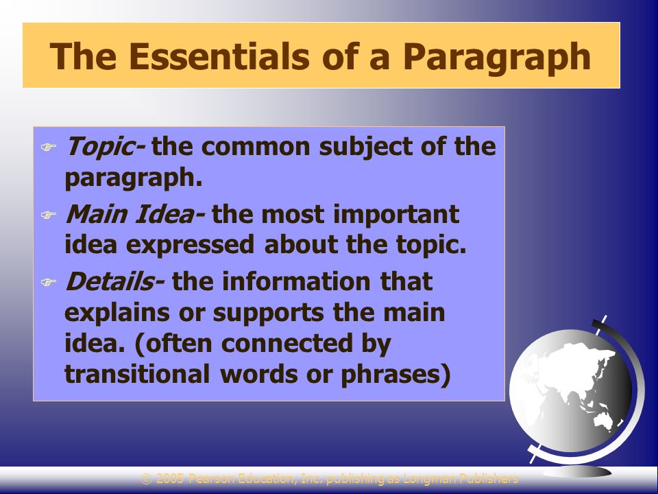 what is the main idea of paragraph four?